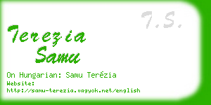 terezia samu business card